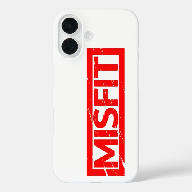 Misfit Stamp Case-Mate iPhone Case (Back)