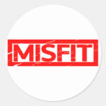 Misfit Stamp Classic Round Sticker
