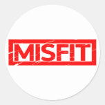 Misfit Stamp Classic Round Sticker