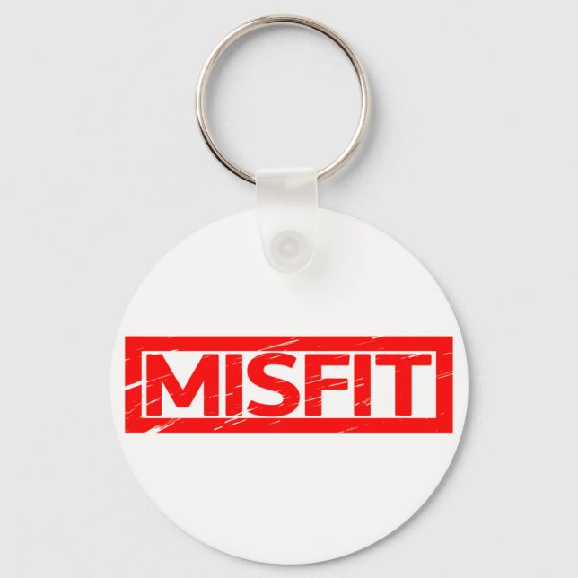 Misfit Stamp Keychain (Front)