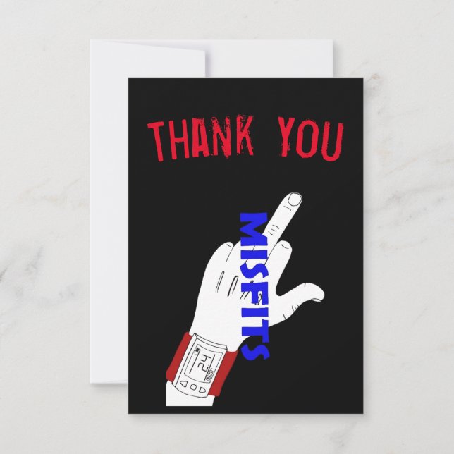 Misfits Thank You Card (Front)