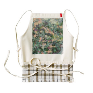 Mish mash of colors zazzle HEART apron