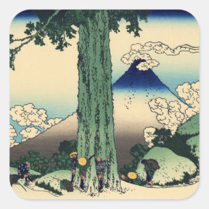 Mishima Pass in Kai Province Square Sticker
