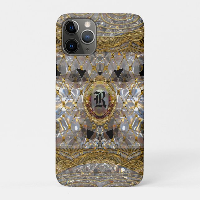 Mishya Baroque Tough Monogram Case-Mate iPhone Case (Back)