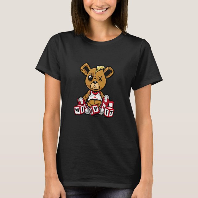 Misift Teddy Tee For Sneaker Love J Ordan Fire Red (Front)
