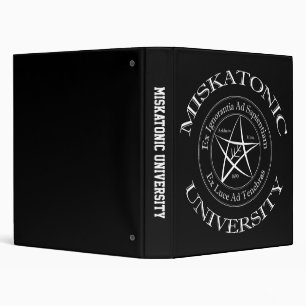 Miskatonic University 1" Binder
