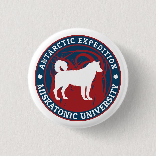 Miskatonic University Antarctic Expedition Button (Front)