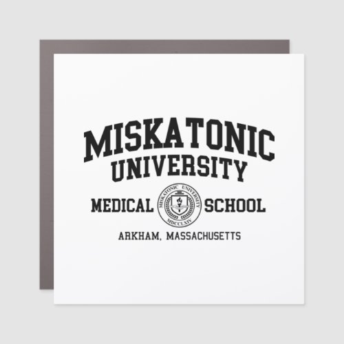 Miskatonic University Black Print  Car Magnet