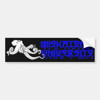 Miskatonic University Bumper Sticker (Black)