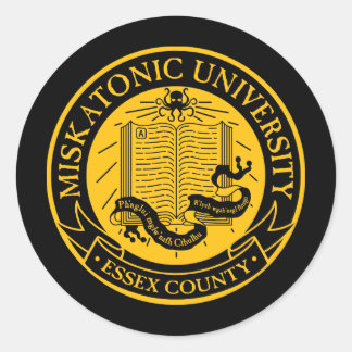 Miskatonic University Classic Round Sticker