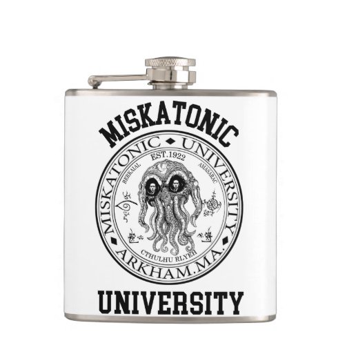 Miskatonic University CTHULHU HP LOVECRAFT Hip Flask