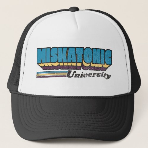 Miskatonic University Retro Label Trucker Hat