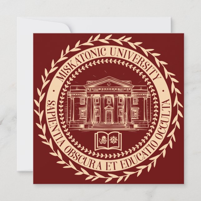 Miskatonic University Seal Invitation (Front)
