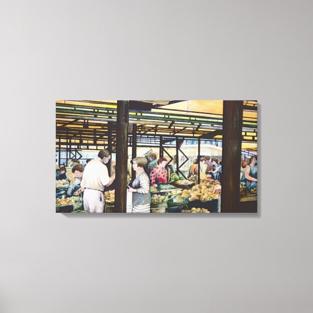 Miskolc's Farmers' Market Hungary Canvas Print (Front)
