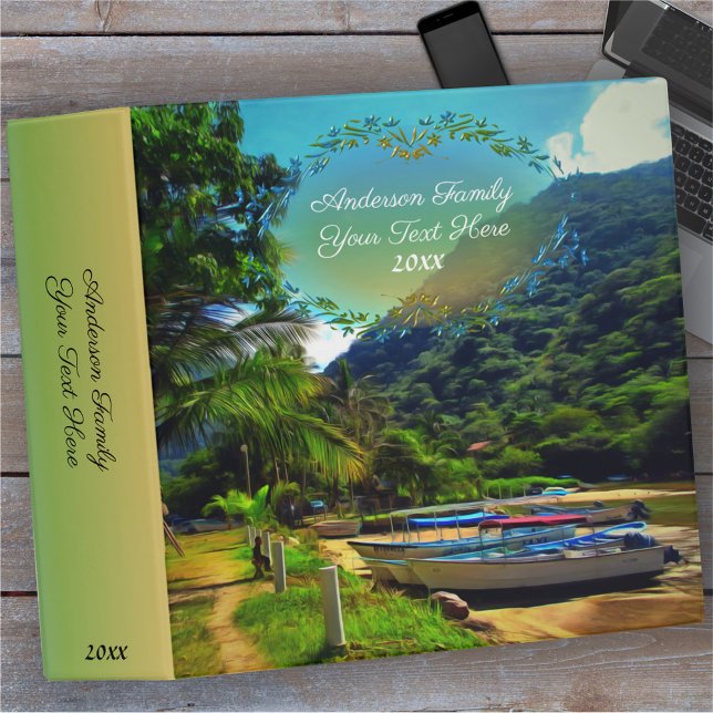 Mismaloya Boats on The River 0350 3 Ring Binder (Creator Uploaded)