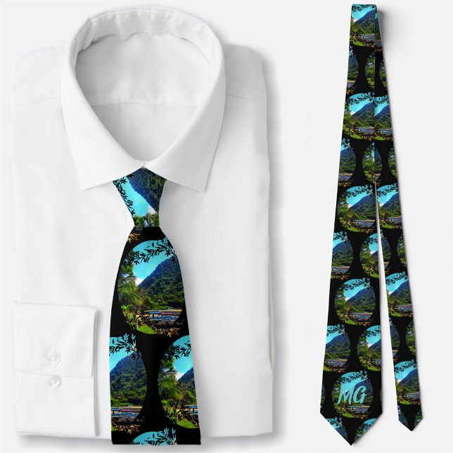 Mismaloya Boats on The River 0350 Neck Tie (Creator Uploaded)