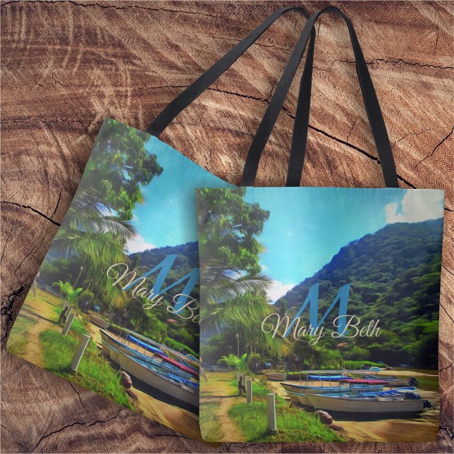 Mismaloya Boats on The River 0350 Tote Bag (Creator Uploaded)