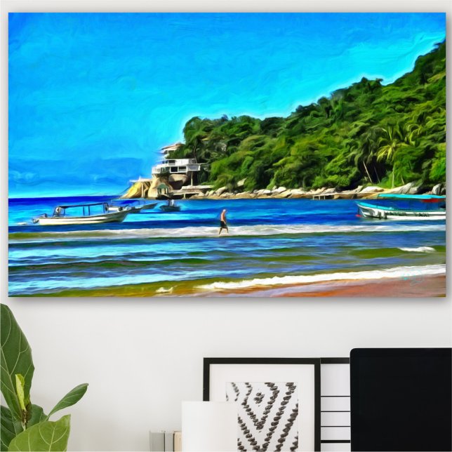 Mismaloya Fishing Boats 0346 Art Print (Creator Uploaded)