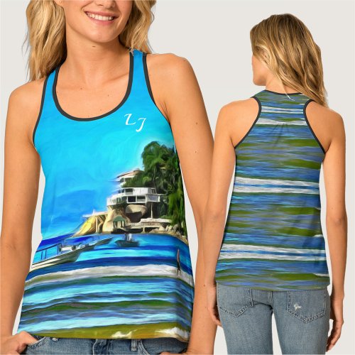 Mismaloya Fishing Boats 0346 Tank Top