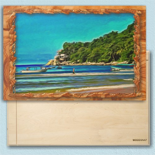 Mismaloya Fishing Boats 0346 Wood Wall Art