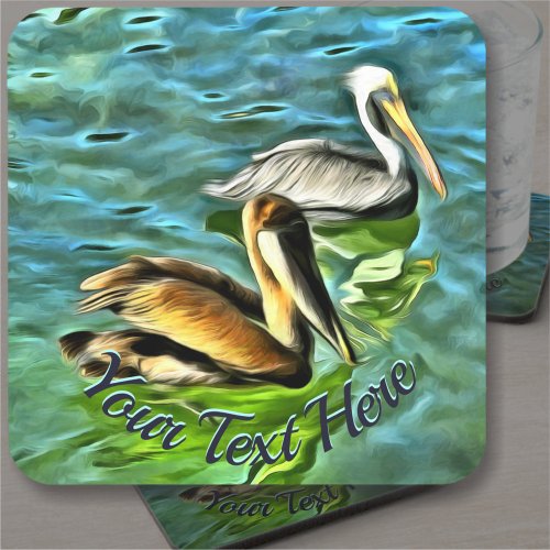 Mismaloya Pelicans 0329 Beverage Coaster