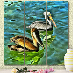 Mismaloya Pelicans 0329 Triptych