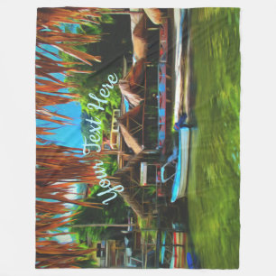 Mismaloya River 0331 Fleece Blanket