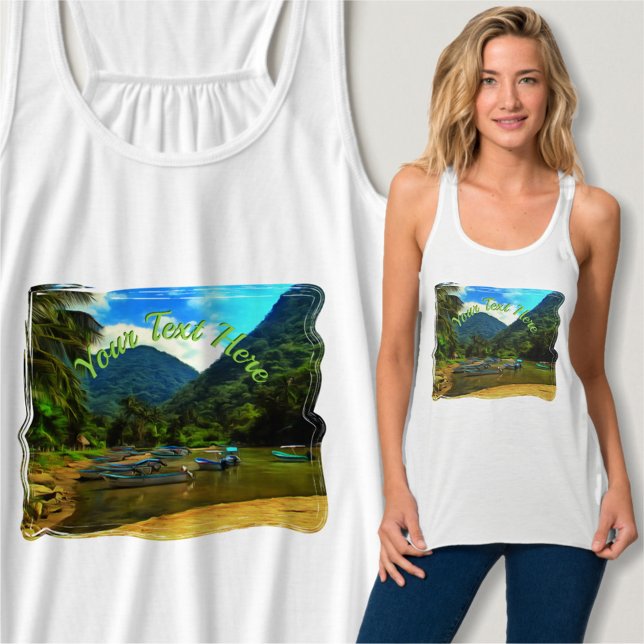 Mismaloya River Fishing Boats 0344 Tank Top (Creator Uploaded)