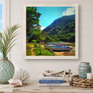 Mismaloya River Fishing Mexico 0350 Art Print