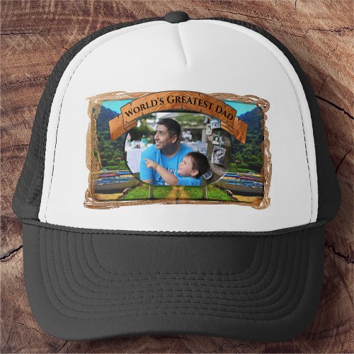 Mismaloya Worlds Greatest Dad 0350 Trucker Hat