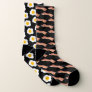 Mismatched Bacon and Eggs Socks