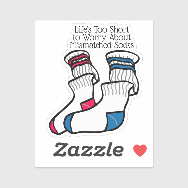 Mismatched Lost Sock Memorial Day  Sticker (Sheet)