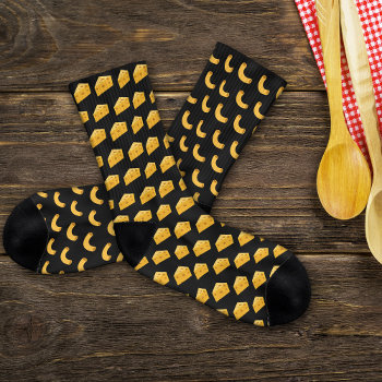 Mismatched Macaroni And Cheese Socks by JerryLambert at Zazzle