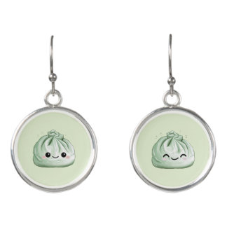 Mismatched Smiling Dumplings Earrings