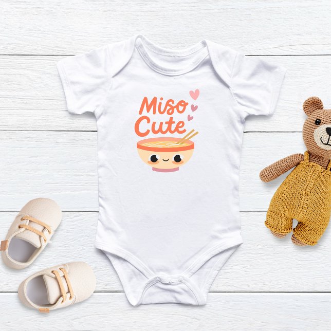 Miso Cute Baby , Adorable Ramen-Themed Baby Gift,  Baby Bodysuit (Creator Uploaded)