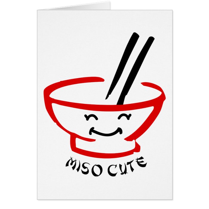 Miso Cute Greeting Card