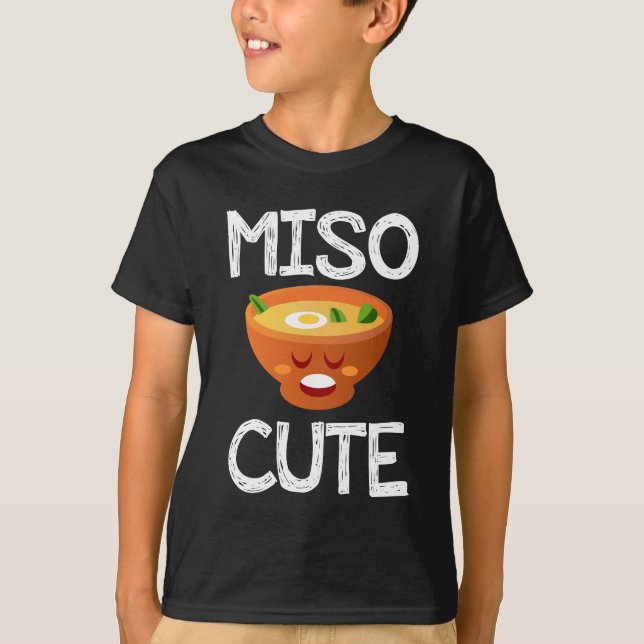 Miso Cute Sushi Soup Kawaii T-Shirt (Front)