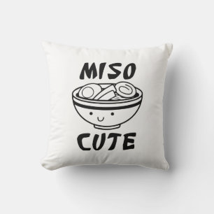 Miso Cute Throw Pillow