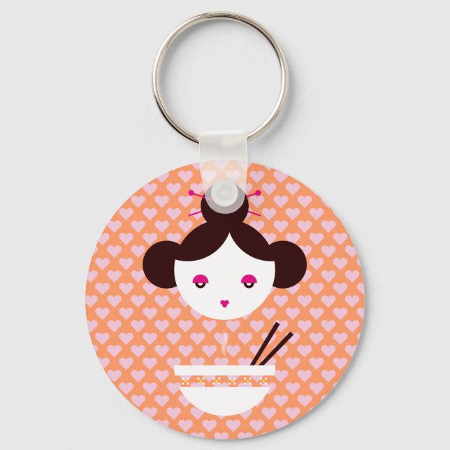 Miso girl keychain (Front)