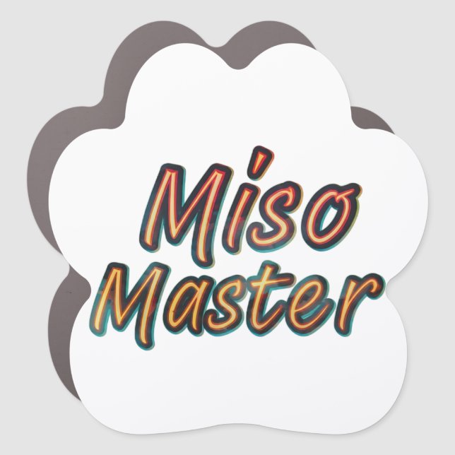 Miso Master Car Magnet (Front)