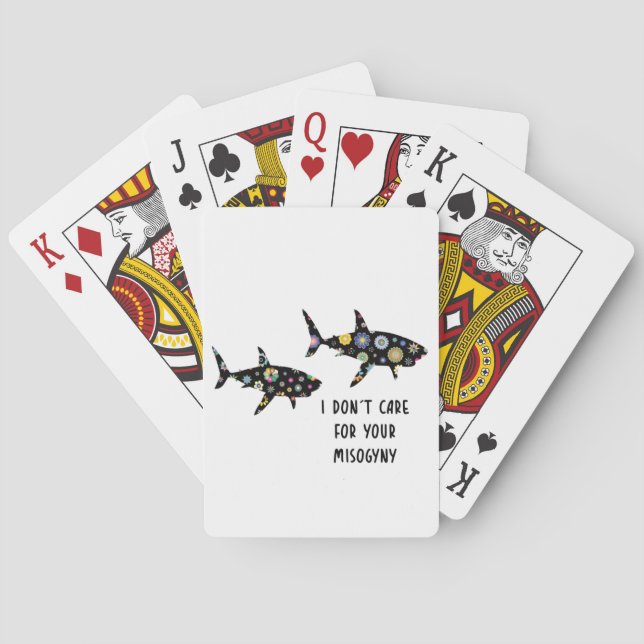 Misogyny Shark Poker Cards (Back)