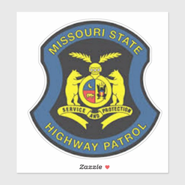 MISOURI STATE HIGHWAY PATROL STICKER (Sheet)