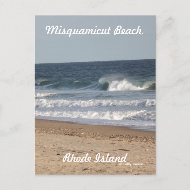 Misquamicut Beach, Rhode Island Postcard (Front)