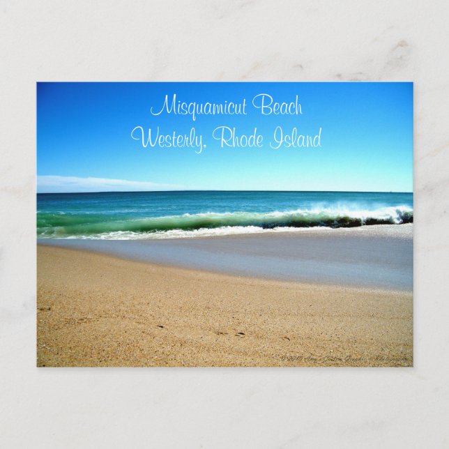 Misquamicut Beach RI Postcard (Front)