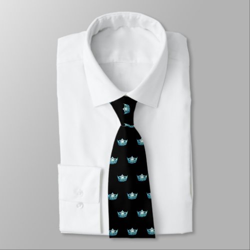 Miss America Aqua Crown Mens Tie