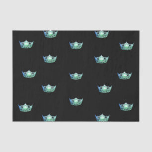 Miss America Aqua Green Crown Tissue Paper