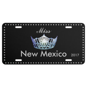 Miss America Baby Blue Crown License Plate