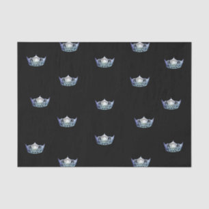 Miss America Baby Blue Crown Tissue Paper
