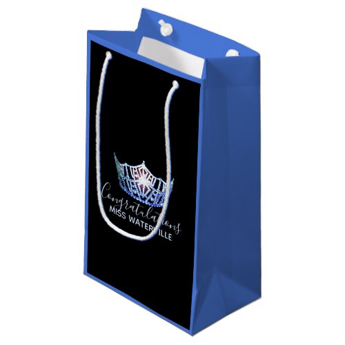 Miss America Blue Crown 2_Tone Gift Bag_Small Small Gift Bag