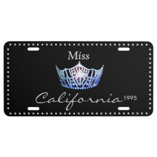 Miss America Blue Crown License Plate